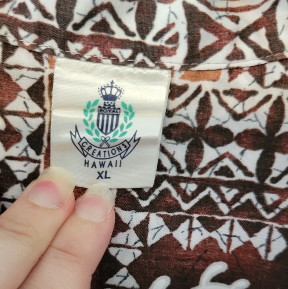 Men's authentic Hawaiian print shirt - Picture 3 of 4